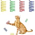 SPOT Wide Colorful Springs Cat Toy - Bouncy Toys for Medium Indoor Cat Breeds to Bite, Swat, Chase - Keeps Cats & Kittens Entertained for Hours - Includes Ten 2” Wide Spiral Springs, Assorted Colors