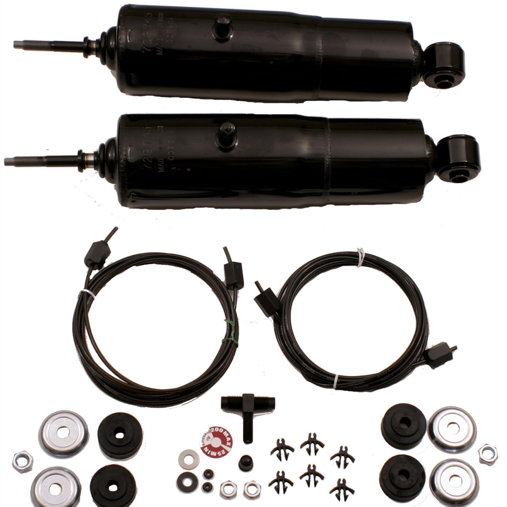 Photo 1 of Gabriel 49173 HiJackers Rear Adjustable Air Shock Absorbers Fits Chevrolet Chevy II; Ford Bronco, E-100, E-150 Econoline & Club Wagon, F-100, F-150, F-250, F-350 RWD (1 Pair)