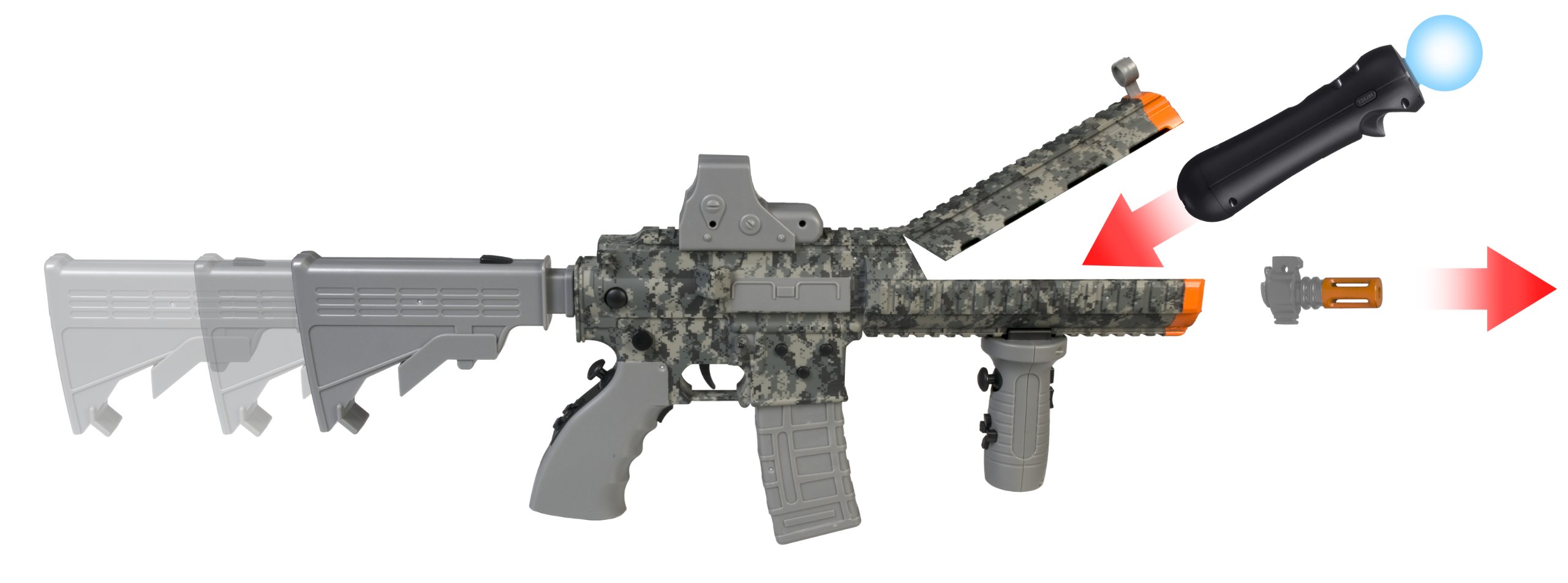 U.S Army Elite Force Assault Rifle Controller For PlayStation 3 & Move