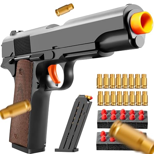 Soft Bullet Foam Shell ejecting Blasters Pellet Ball Pistol Realistic ...
