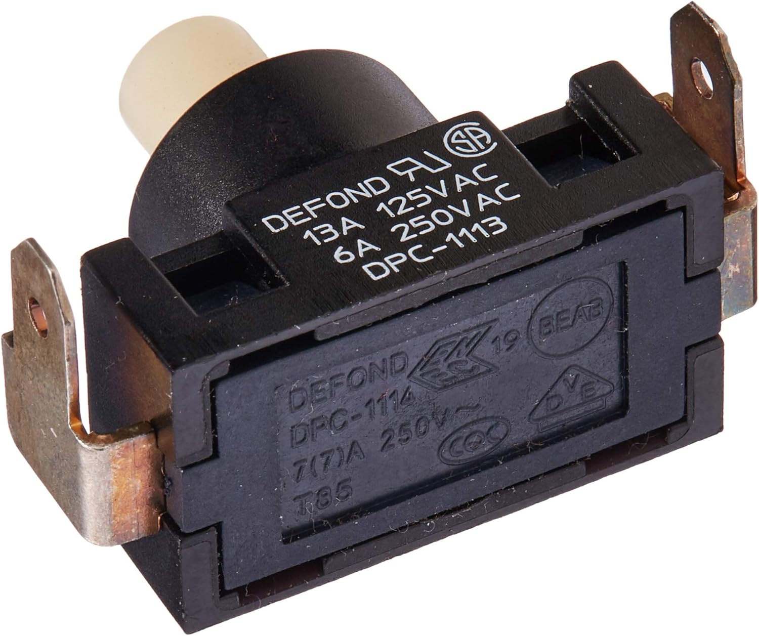 Hoover 93002080 Switch, Black W/White Button Circular U5507900