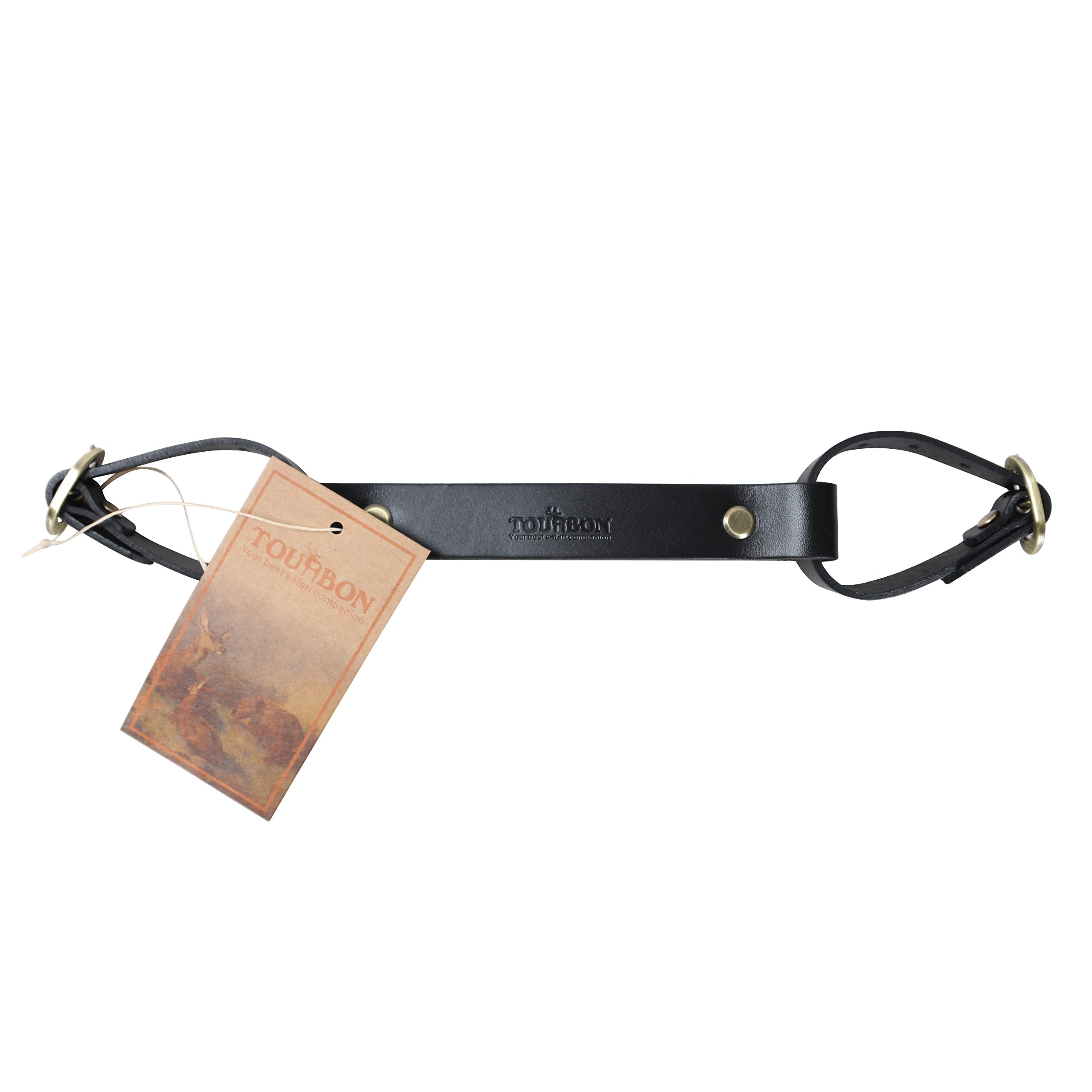 TOURBON Vintage Leather Bike Pack Accessories Bicycle Lift Frame Handle