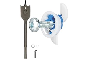 Gripit Blue Drywall Anchors | Pack of 4 (Up to 205Ibs/93kg) | Heavy Duty Drywall Anchors | Wall Anchors & Screws for Drywall | Anchors Screws Kit | Plaster Wall Anchors | 1" Inch Drill Bit | Reusable