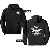 Coors Miller High Life Champagne of Beers Front and Back Pullover Hoodie