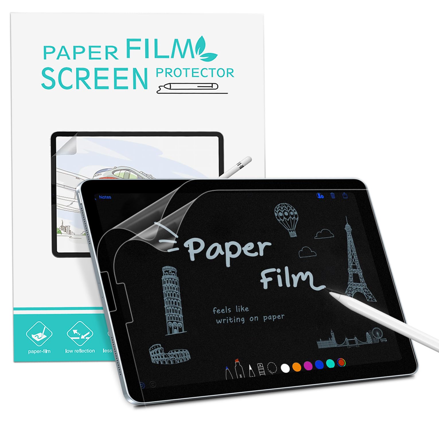 PYS (2 Pack) Like Paper Screen Protector for iPad mini 6 7 (A17 Pro) 8.3 inch Matte PET Protective Film for Drawing Writing Note Taking Anti Fingerprint Anti Glare Feels Like on Paper — image 1