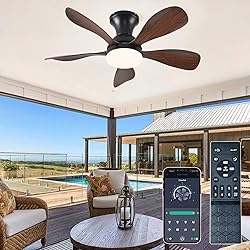 FUMLTP 33In Low Profile Ceiling Fans with Lights