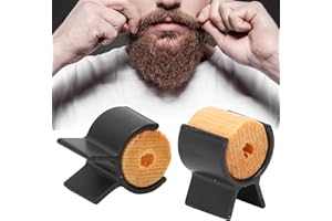 MRISATA Mustache Curler, Mustache Training Wheel Handlebar Mustache Beard Curler Moustache Curler Mustache Roller for Men Portable Mustache Styling Template Shaping Tool