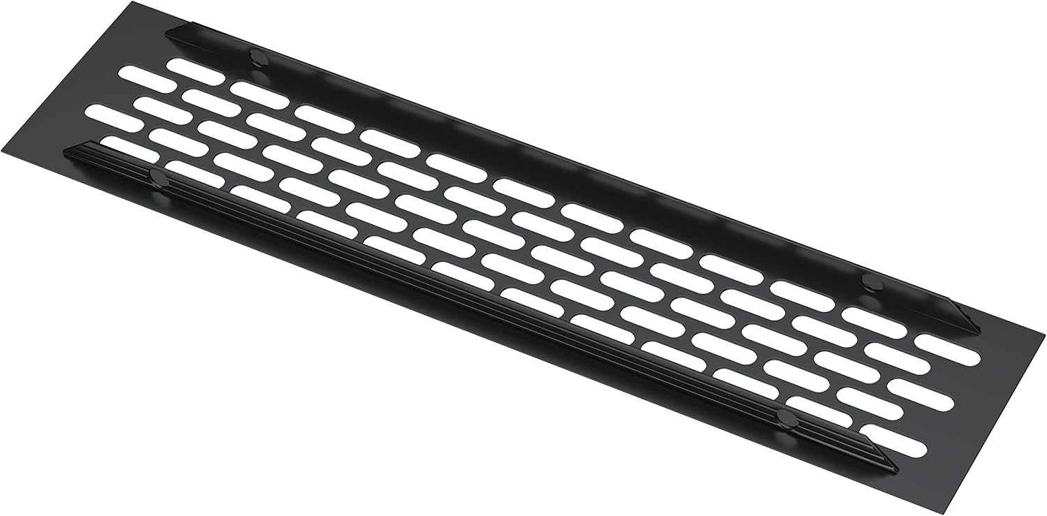 sossai® Aluminum - Air Ventilation Grille Cover - Alucratis (1 Piece), 24,5 x 6 cm - 1 Stück - Image 3