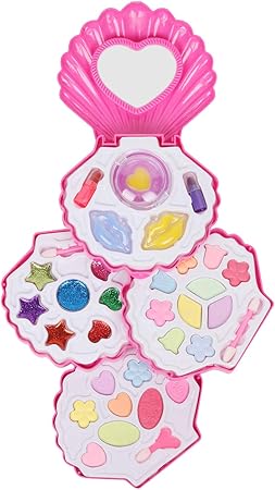Amazon メイクセット おもちゃ キッズ コスメセット 子ども用 お化粧セット おしゃれセット 貝殻のケース メイクアップ おもちゃ