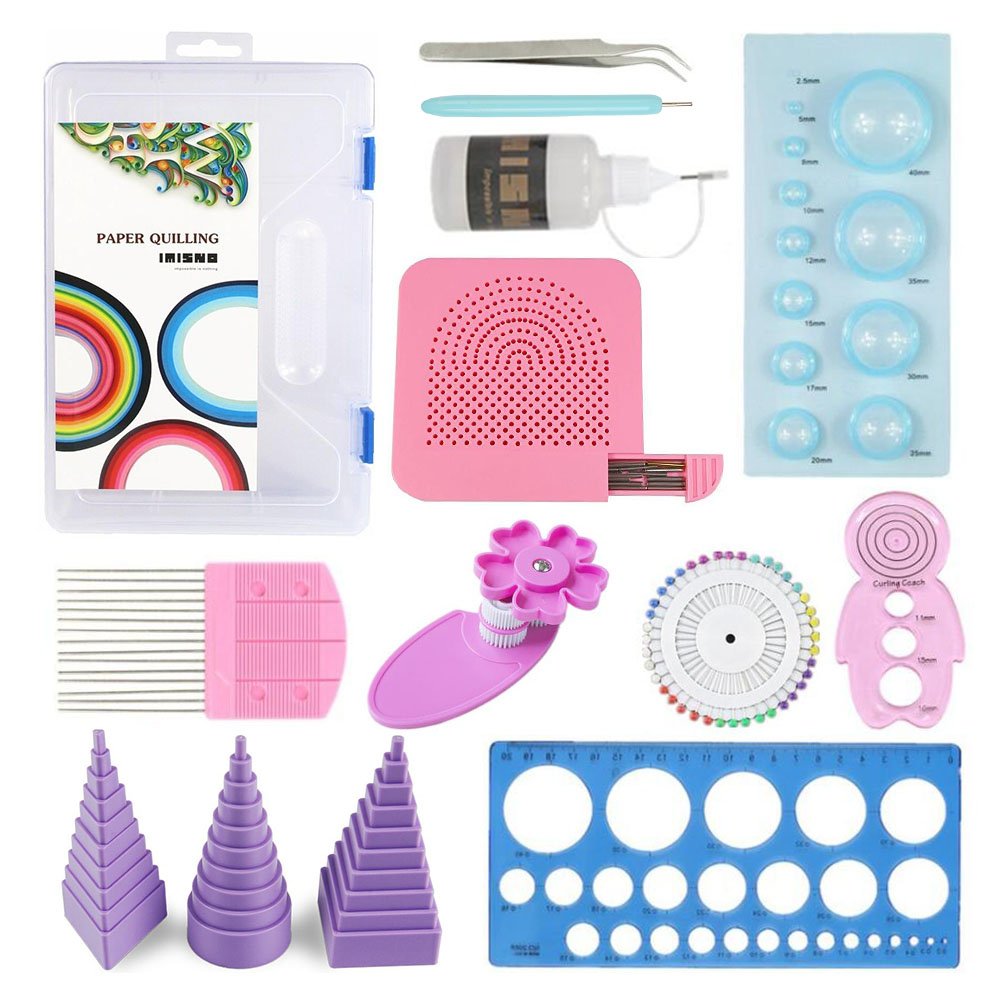 Electric Quilling Slotted Tool Automated Paper Volume Curling Pen Blue