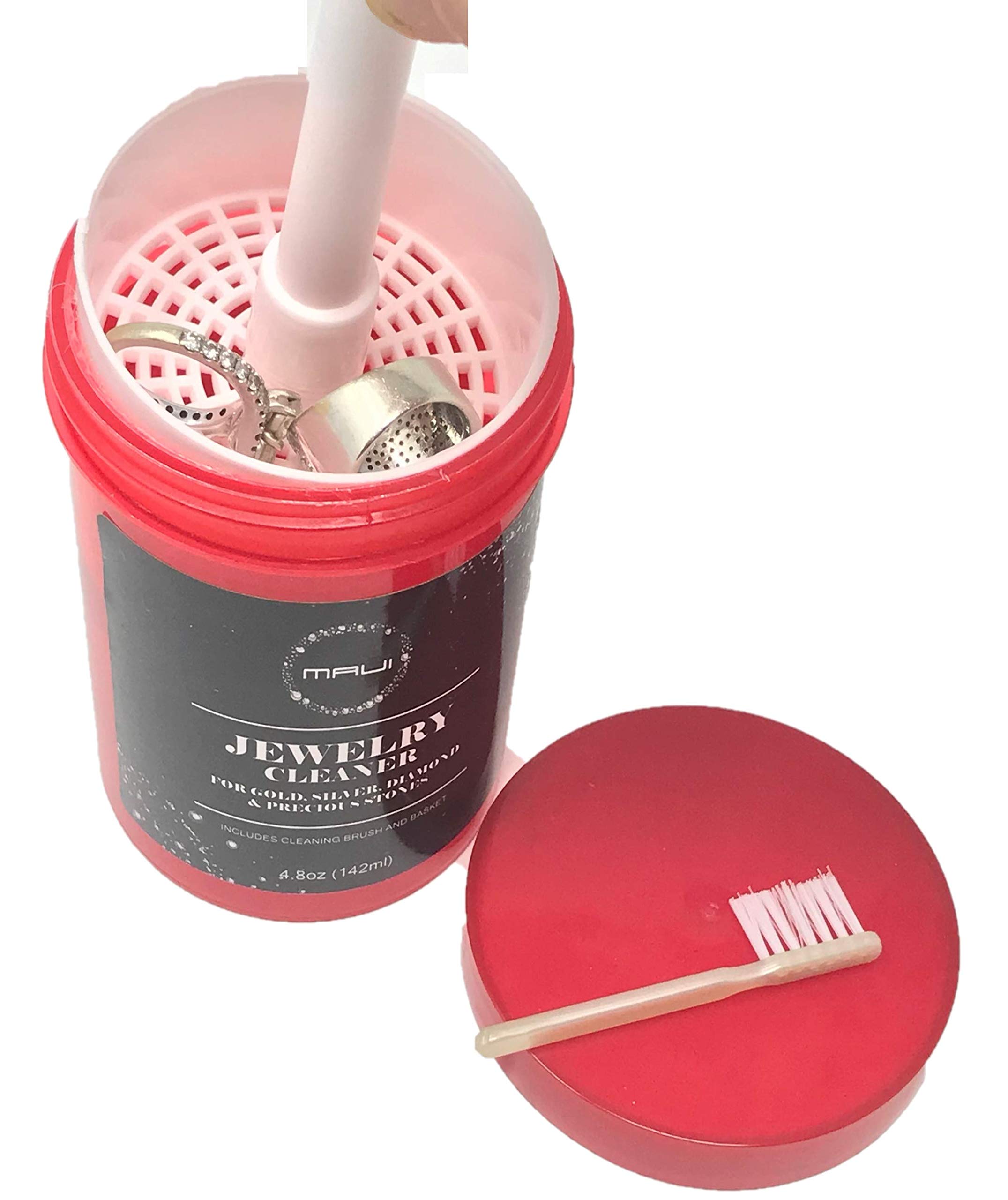 Maui Liquid Jewelry Cleaner Solution for Gold, Silver, Diamond. Safety