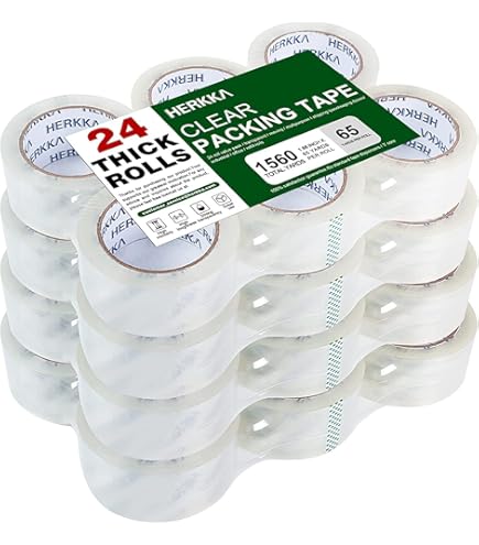 OFITURIA Lot De 12 Rouleaux De Ruban Adhésif Transparent Pour Emballage De Cartons D'expédition Et De Déménagement 36 Cm X 60 M