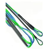Genesis String &amp; Cable Replacement Bowstring Set - Flo.Green &amp; Blue