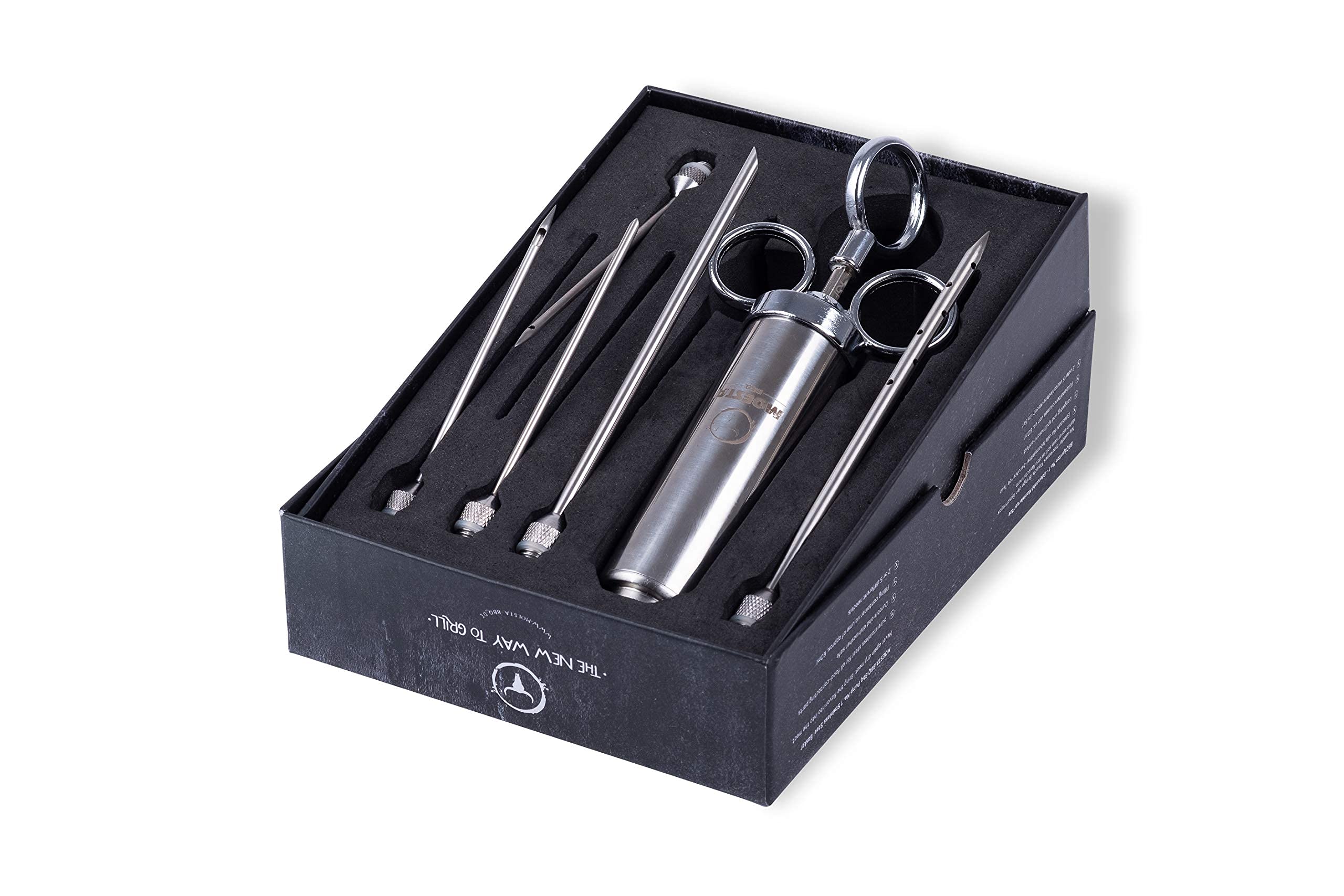 MOESTA-BBQ 10396 Spritze No.1 - Edelstahl Bratenspritze inkl. 5 Nadeln für alle Anwendungen - Edelstahl Marinadenspritze 7