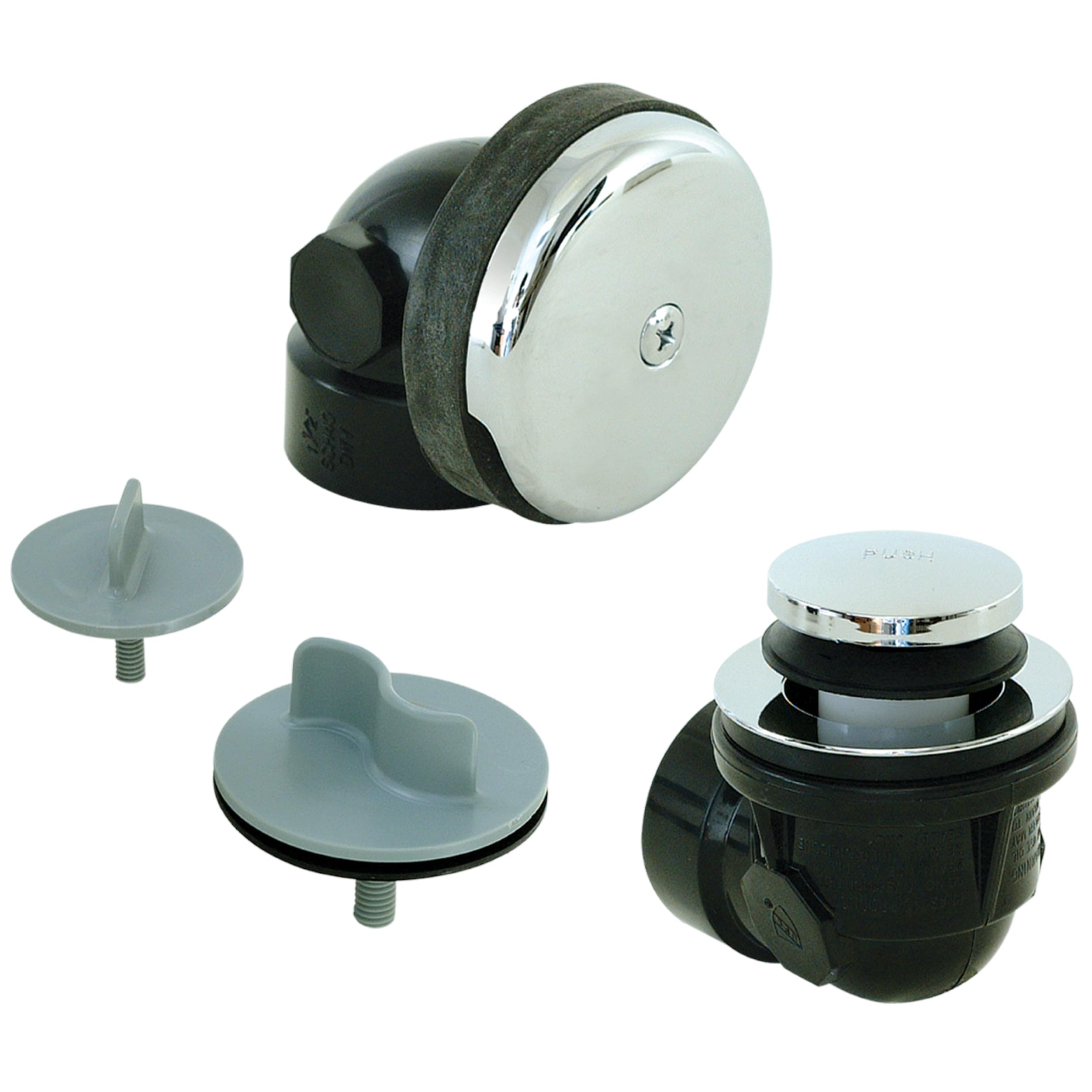 Photo 1 of EZ-FLO 1-1/2 Inch Schedule 40 ABS One-Hole Bath Waste Drain with Test, Die Cast Drain Body, 35226