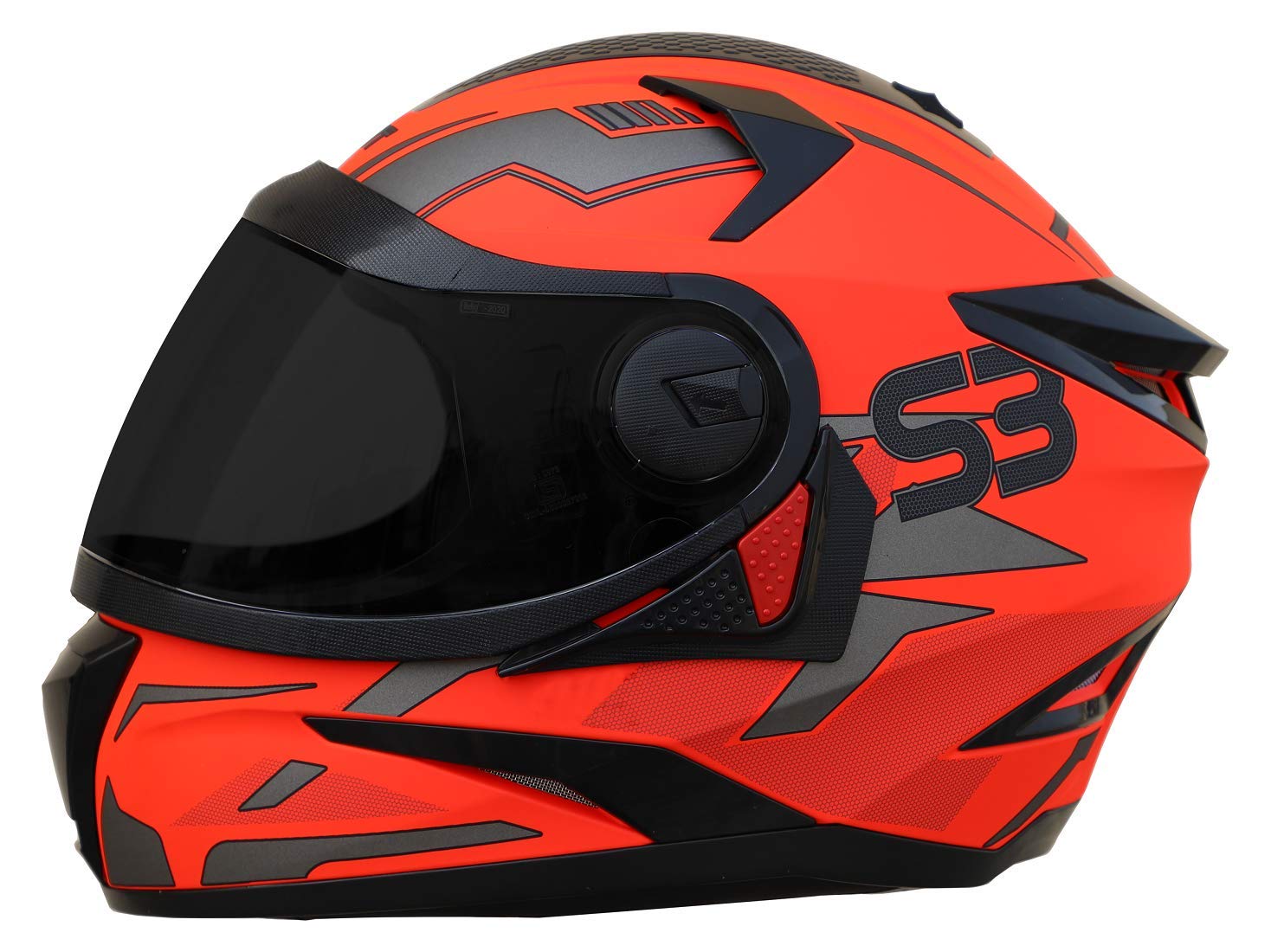 Steelbird SBH17 Terminator Full Face Graphic Helmet (Medium 580 MM