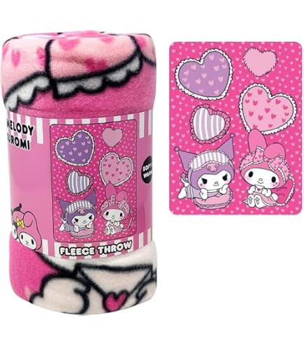 NORTHWEST Hello Kitty & My Melody Silk Touch Throw Blanket - 40x60 Inches, 100% Polyester - View #7