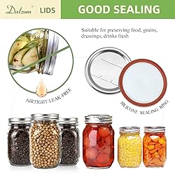 Dalzom® 72Pcs Canning Lids Wide Mouth, Premium