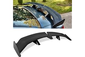 BEOC 54 Inch Universal Rear Trunk Spoiler PRO Style Trunk Wing Car Tail Spoiler W/Adhesive, Matte Black