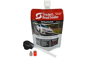 TireJect Automotive Compact Car 2-in-1 Tire Sealant & Bead Sealer Kit for tire Repair of leaks and punctures