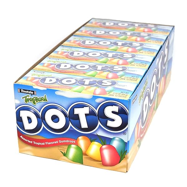 DOTS INDIVIDUALLY WRAPPED CANDY – TROPICAL GUMMY CANDY...
