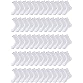 Tarpop 150 Pairs Mens Socks in Bulk Pack Unisex Socks Adult for Homeless Sports Ankle Moisture Wicking for Men Women