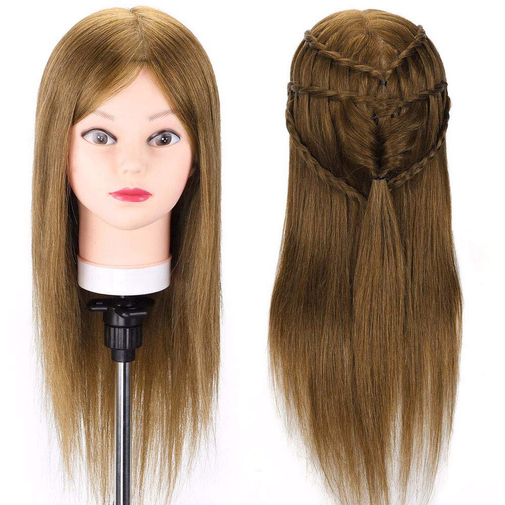 Tfmox Training Head 20 Mannequin Head Hair For Dolls Practice