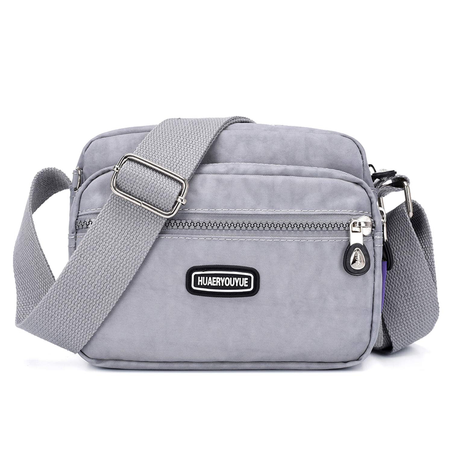 Outreo Casual Shoulder Bag Women Side Bag Lightweight Small Messenger Bag Waterproof Cross Body Bag for Sport Girls Bag (Grey)
