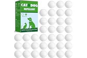 ENBABBOR 36 Pack Stray Cats and Dogs Repellent Balls for Outdoor, Natural Peppermint Oil to Keep Cat Scratch Away from Indoor Furniture, Lawns, Yards, Gardens, Safe for Humans & Pets