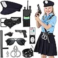 Luucio Girls Police Officer Costume for Kids, Police Costume for Kids, Halloween Costume for Girls, Role Play Kit
