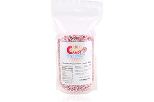 Sarah's Candy Factory Crushed Peppermint Candy Pieces Bits in Resealable Bag, 1 Lb (1 Pack)