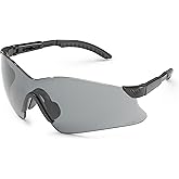 Gateway Safety 14GB83 Hawk Wraparound Safety Glasses, Gray Lens, Black Temple
