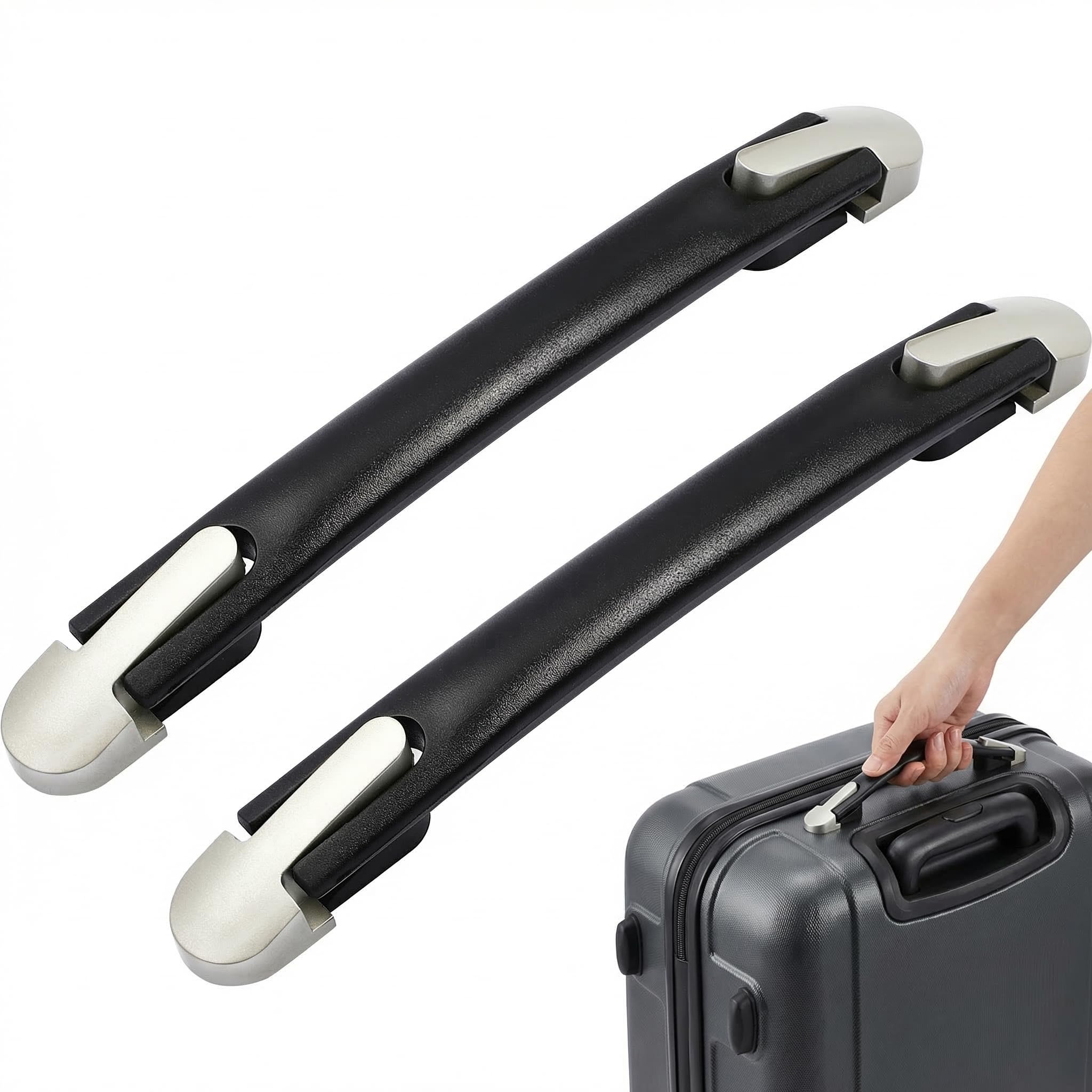 DOITOOL Handles 2pcs Replacement Suitcase Luggage Handle Travel Suitcase Luggage Case Strap Carrying Grip Replacement Pull Case