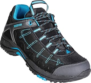 Dachstein Trekkingschuhe in Schwarz mit blauen Details, Bequeme Wanderstiefel für Damen &amp; Herren, Wasserabweisende Boots, Hightech-Wanderschuhe, gelenkschonend, Gr. 37-46