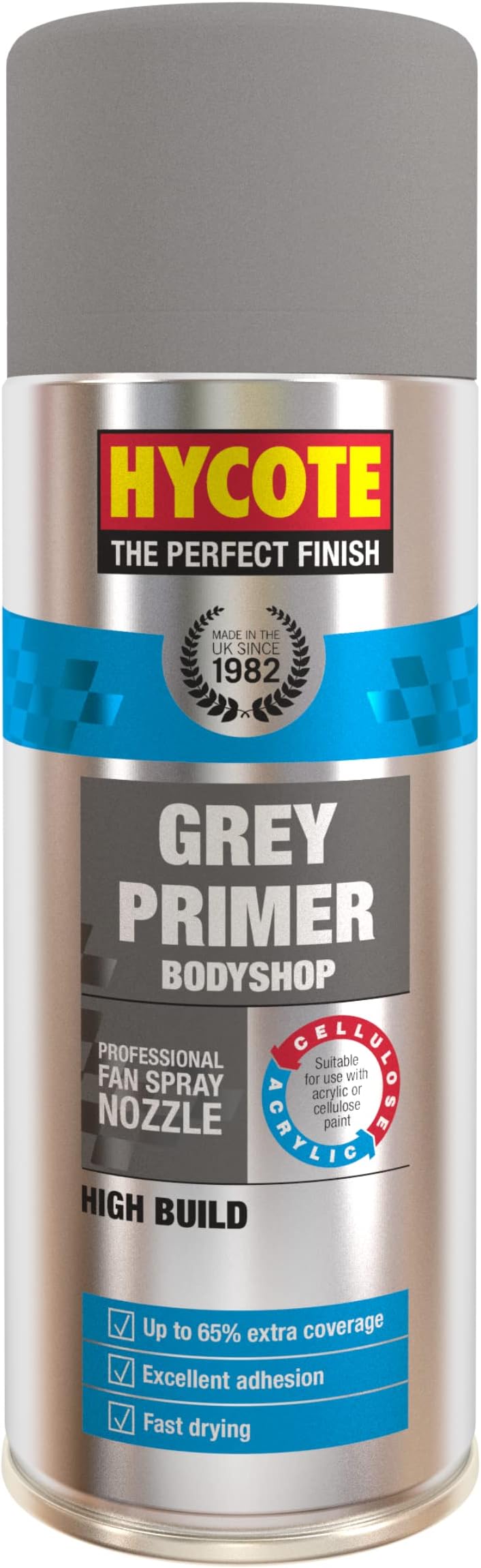 Hycote Bodyshop High Build Aerosol Car Paint Grey Primer 400 ml