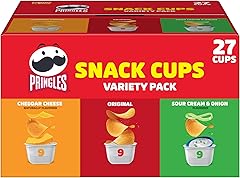 Pringles Potato Crisps Chips, Lunch Snacks, Snack Cups, Variety Pack, 19.3oz Box (27 Cups)