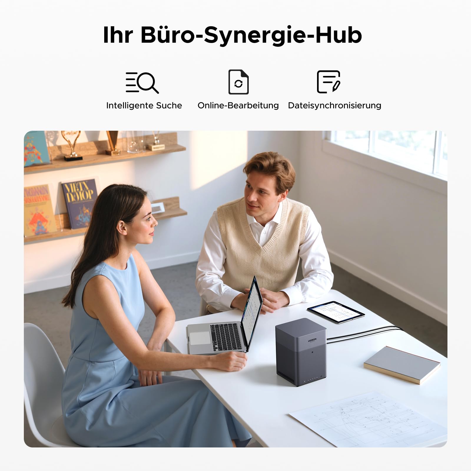 UGREEN NASync DH4300 Plus 4 Bay NAS für Zuhause, Büro und Teams (ohne HDD) 5