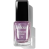 LONDONTOWN lakur Nail Polish - Chip-Resistant, Non-Toxic, Conditions & Hydrates Nails | Shimmery Glittery Purple, Amethyst on Ice, .40 fl oz