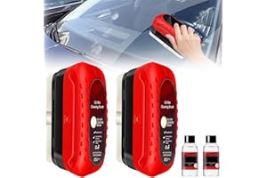 oddmmo 2pcs Automotive Oil Film Cleaning Brush with 2 Extra Cleaner, 2024 Upgraded Glass Oil Film Remover Brush for Car, Glass Cleaning Board for Windshield, Hydrophobic Glass Coating for Car