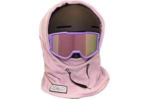 MDXONE Over The Helmet Children's Balaclava face mask with Buttons to Attach Soft Pompoms with Elastics (Sold Separately)
