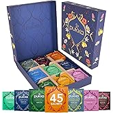 Pukka Premium Herbal Tea Gift Set, 45 Organic Tea Bags with 9 Flavors | Premium Herbal Tea, Caffeine Free, Variety Pack Wellness Collection for Tea Lovers Holiday Birthday Gift Box
