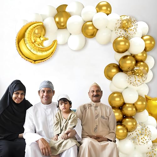 30 Stück Eid Mubarak Party-Dekoration – Hängende Ramadan-Mond-Wirbel, Bunte Spiralen Für Decke & Wand, In Blau