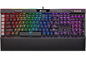 Corsair K95 RGB PLATINUM XT Mechanical Wired Gaming Keyboard - Cherry MX Speed Switches - PBT Double-Shot Keycaps - iCUE Compatible - QWERTY NA Layout - Black