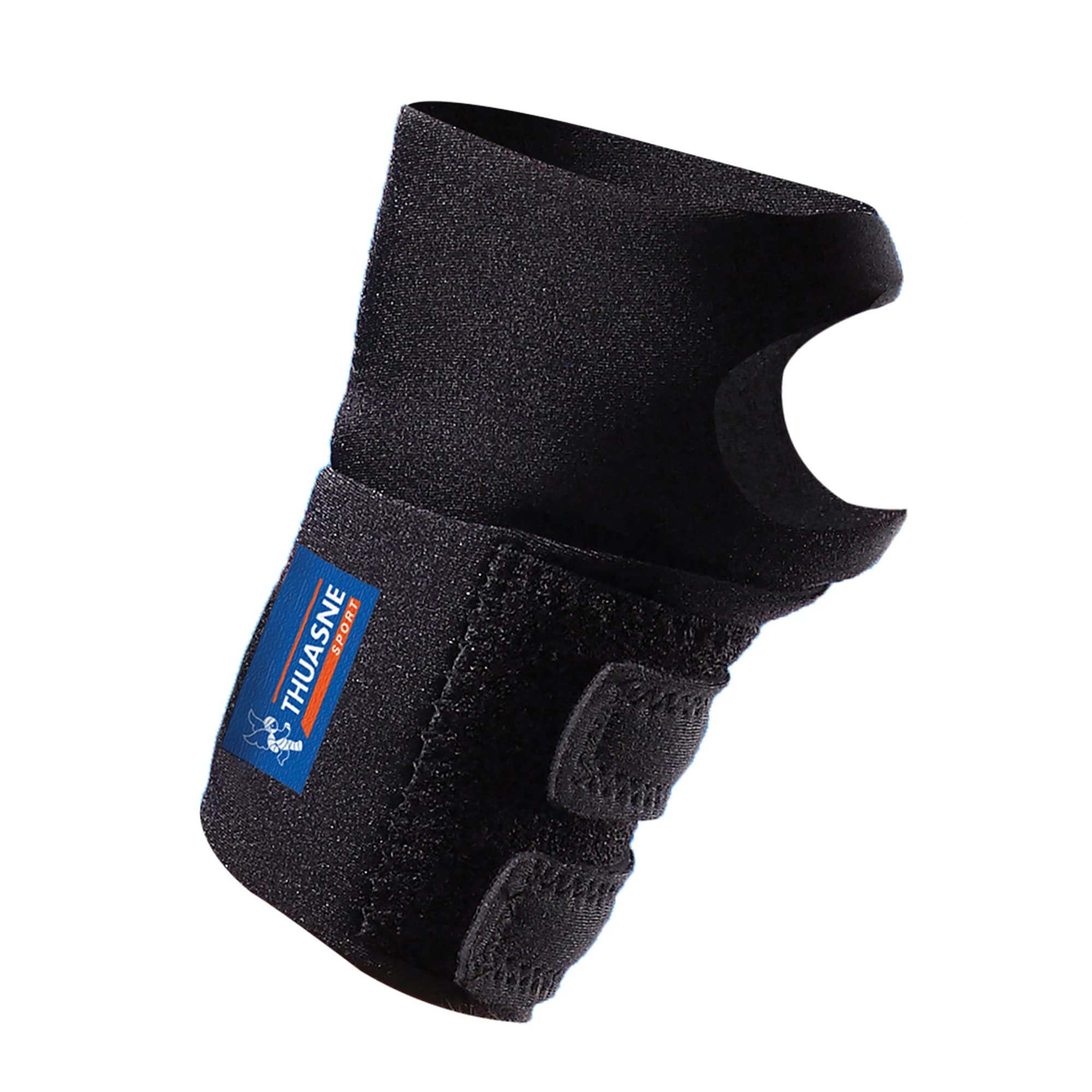 THUASNE Sport - Neoprene Elastic Wrist Support band - Wrist Sprains, Tendinopathies - Soft Orthosis with Adjustable Closure System - Support Index 1/5 - CE Medical Device (One Size)