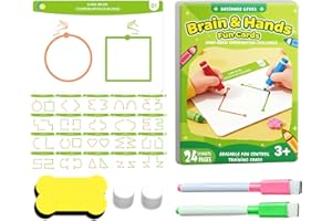 Brain Development Card Game,Educational Logic Toy | Left and Right Brain Game Cards | for Hand Coordination, Fine Motor Skill