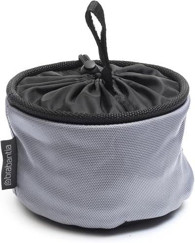 Brabantia Peg Bag Laundry Rack Accessory Holds 75 Pegs Grey 16x16x16 cm
