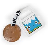 Bright Starts Cookies &amp; Teethe 2-in-1 Rattle and Teether Activity Toy, Soothe Sore Gums, Entertain Baby with Rattle Toy, Unisex, 3 Months+
