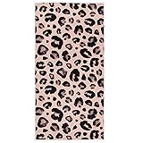 Pfrewn Snow Leopard Black Gray Beige Hand Towels