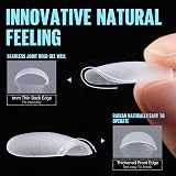 TOMICCA Short Coffin Nail Tips 360Pcs Matte Clear 15 Size Soft Gel Full Cover view 3