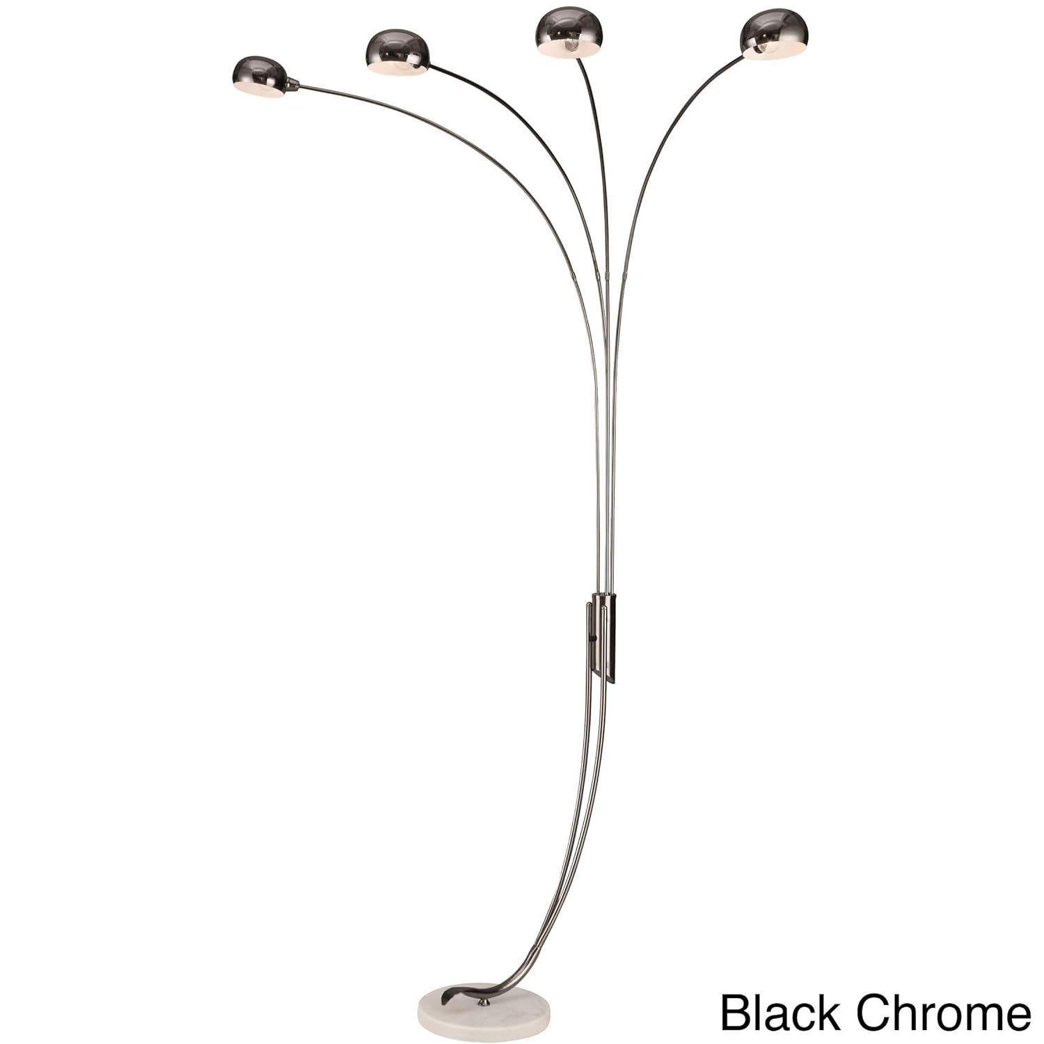 Amazon Com Black Chrome Arc Floor Lamp Standing Arched